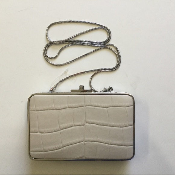 Henri Bendel Glitter Croc Embossed Clutch - Picture 3 of 11